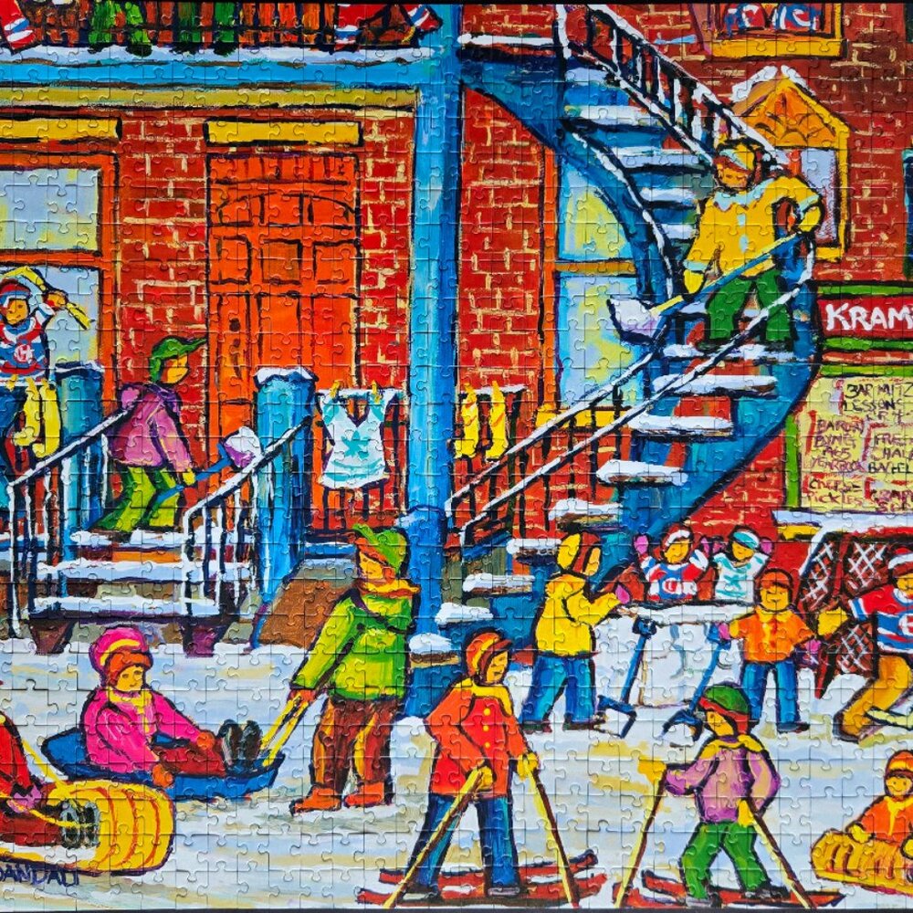 Winter Fun After the snow, 1000 piece puzzle, Trefl